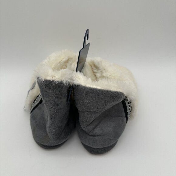 Chill Chasers Cozy Fleece-Lined Faux Fur Bootie Slippers Size S/M - Picture 3 of 6